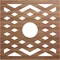 Ekena Millwork Chevron Wood Fretwork Pierced Ceiling Medallion, Walnut, 26"OD x 6 3/4"ID x 1/4"T CMWP26X26X0250CHWA - alternate 1